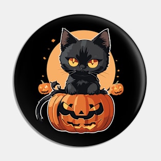 Nights and days Cat Halloween 3 Pin