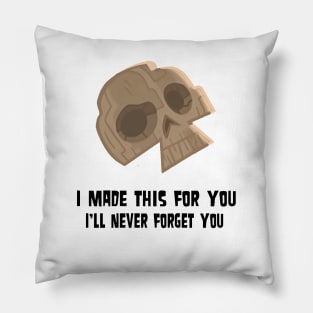 TD Duncney - Wooden Skull Pillow