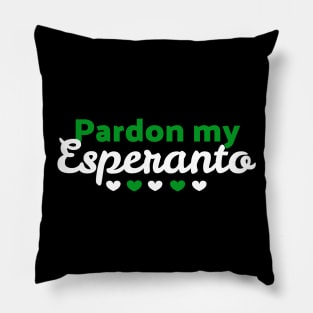 Pardon my Esperanto Pillow