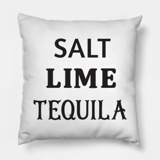 Salt lime tequila Pillow