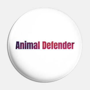 Animal Defender Pin