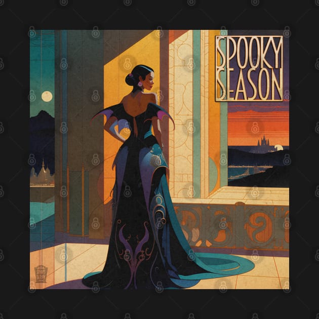 Halloween Spooky Season Blood Countess Pulp Cover by DanielLiamGill