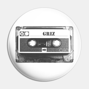 Griz / Old Cassette Pencil Style Pin