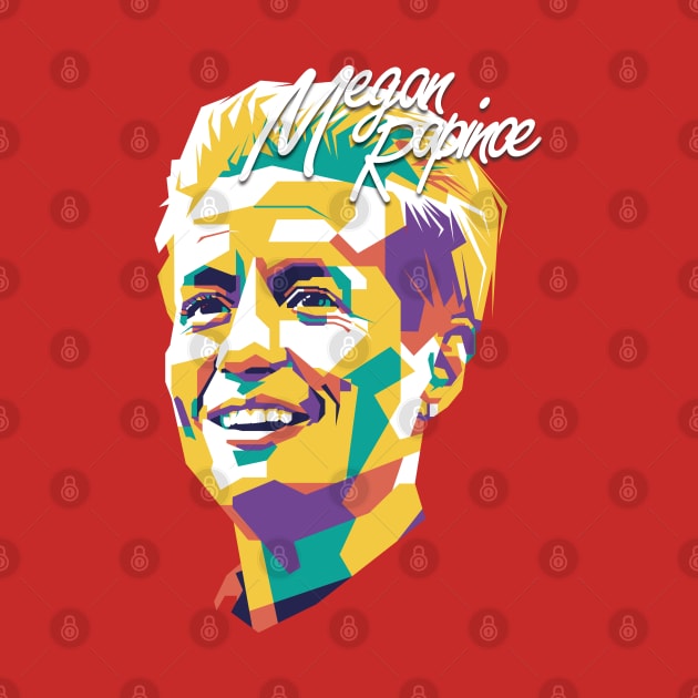 Megan Rapinoe wpap pop art by pentaShop