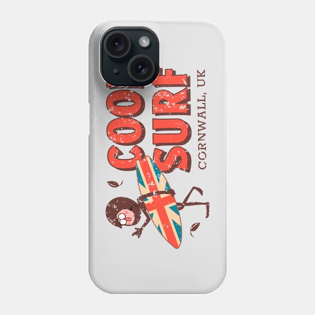 Cool Surf in Cornwall, UK Phone Case by SashaShuba