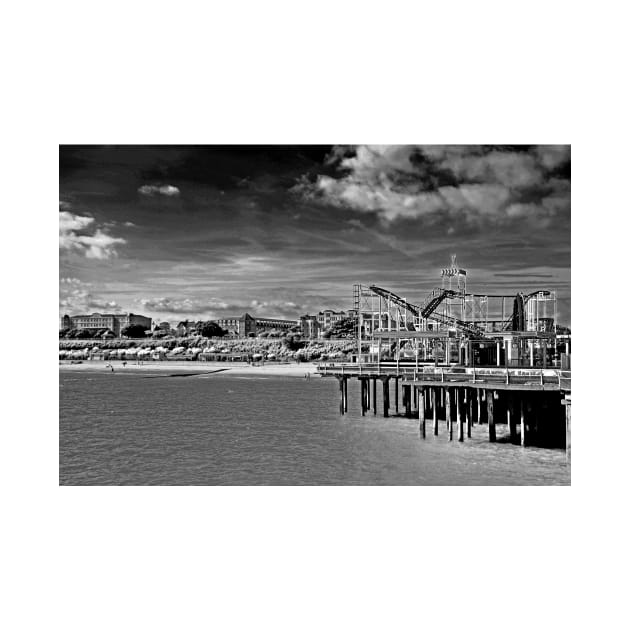 Clacton On Sea Pier And Beach Essex UK by AndyEvansPhotos