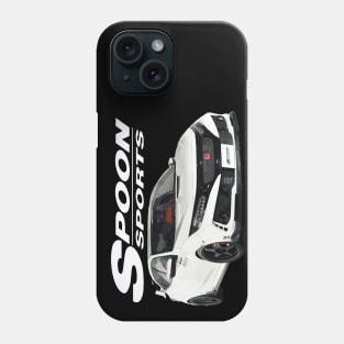 CIVIC champ white type R FK8 Spoon Turbo Phone Case