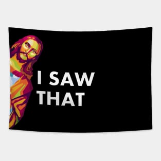 Jesus Saw That Pop Art Tapestry