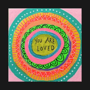 You Are Loved Rainbow Mandala T-Shirt