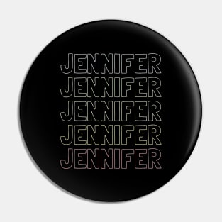 Jennifer Name Pattern Pin