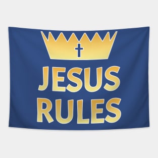 Jesus Rules Tapestry