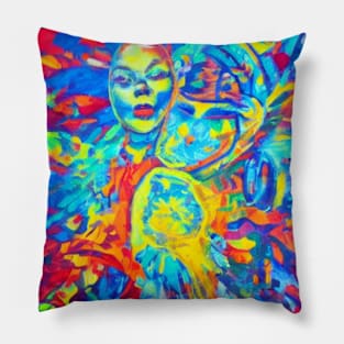 Abstract Person Pillow