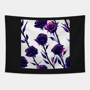 Watercolor rose pattern design Tapestry