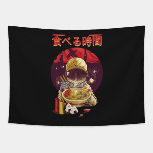 Ramen Astronaut Vintage Kawaii Otaku Japanese Noodles Tapestry