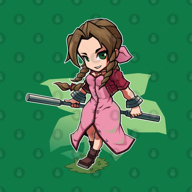 Aerith Gainsborough Chibi by Xar623