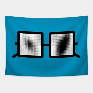 Dot screen square glasses Tapestry