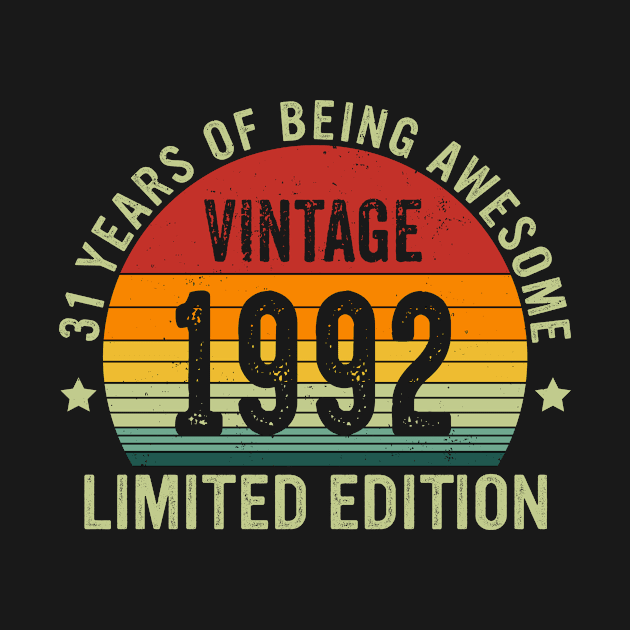 Vintage 1992 Limited Edition 31 Years Of Being Awesome by JustBeFantastic