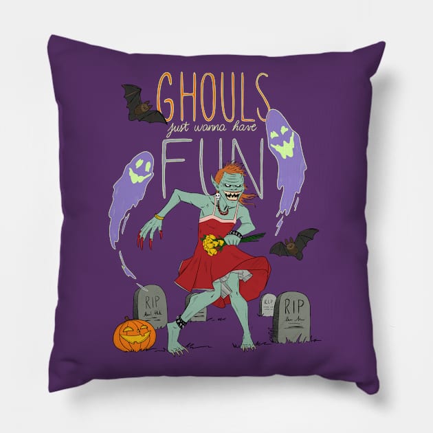 80s singer halloween party Pillow by kuinif