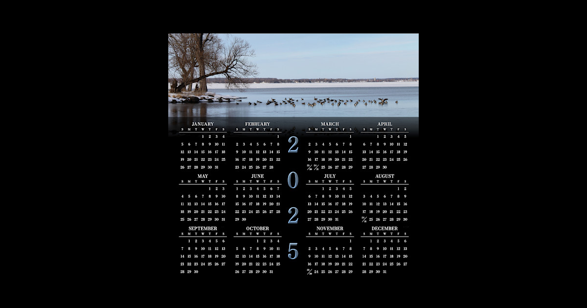 Jetty of Geese • 2025 Yearataglance Calendar Calendar Posters and Art Prints TeePublic