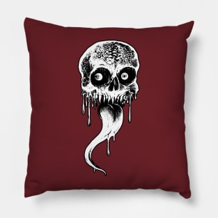 Licking Skull Pillow