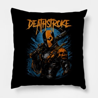 Dynamic Deathstroke Ready for Battle Pillow