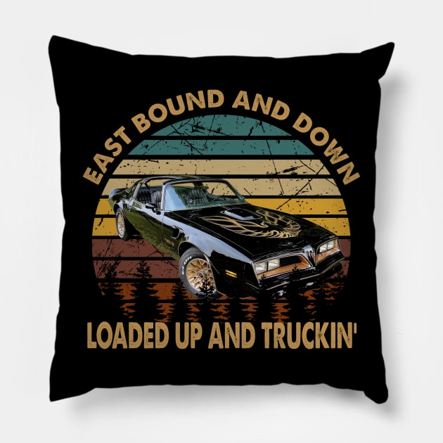 vintage retro car 80s movie Pillow by RooKat