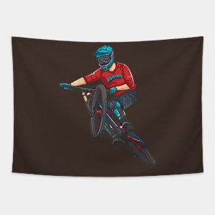 downhill rider Tapestry