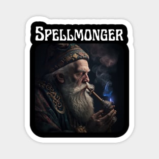 Spellmonger - after a nice day of wizardry (no text) Magnet