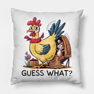 Guess What Chicken Butt Pillow