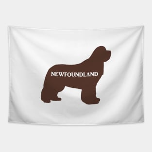 newfoundland name silhouette brown Tapestry