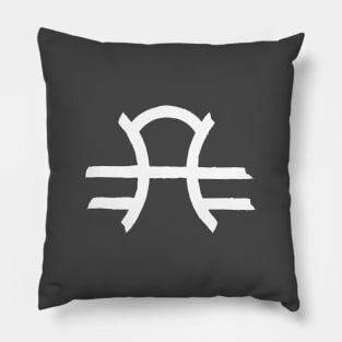 Libra and Pisces Double Zodiac Horoscope Signs (White) Pillow