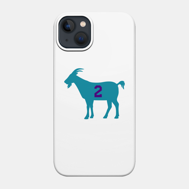 CHA GOAT - 2 - White - Charlotte Hornets - Phone Case