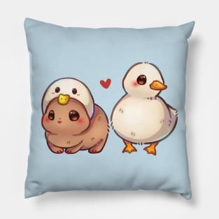 Bunny and Ducky Pillow