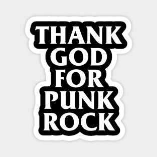 Retro Thank God For Punk Rock Vintage Streetwear Vaporwave Aesthetic Magnet