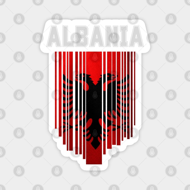 Albania flag, albanian flag Magnet by eka123