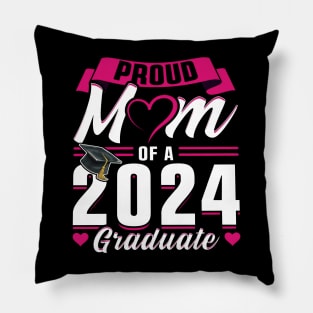 Proud Mom Of A 2024 Graduate Senior Graduation Pillow