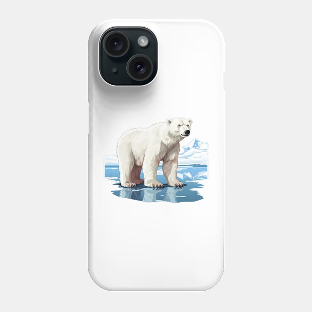 Arctic Polar Bear Phone Case by zooleisurelife