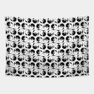 Yin Yang Cat Tao Pattern by Tobe Fonseca Tapestry