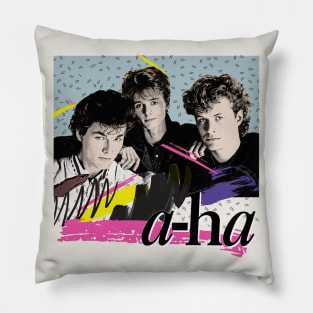 Vintage-Styled 80s A-Ha Design Pillow