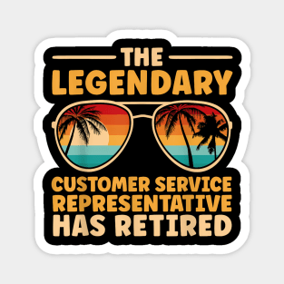 Retired Customer Service Representative Retirement Magnet