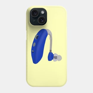 A Blue Hearing Aid Phone Case