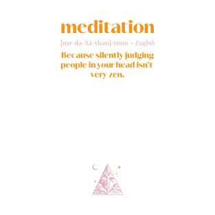 Meditation Judging VS Zen T-Shirt