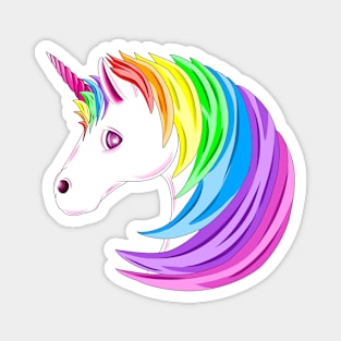 Rainbow Unicorn Magnet