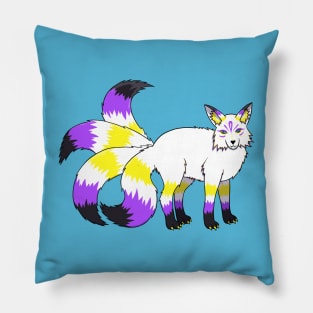 Nonbinary Kitsune Pillow