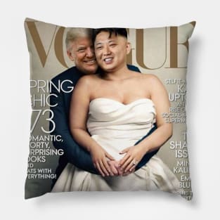 kim jong un and donald trump Pillow