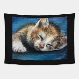 Sleepy Kitty Tapestry