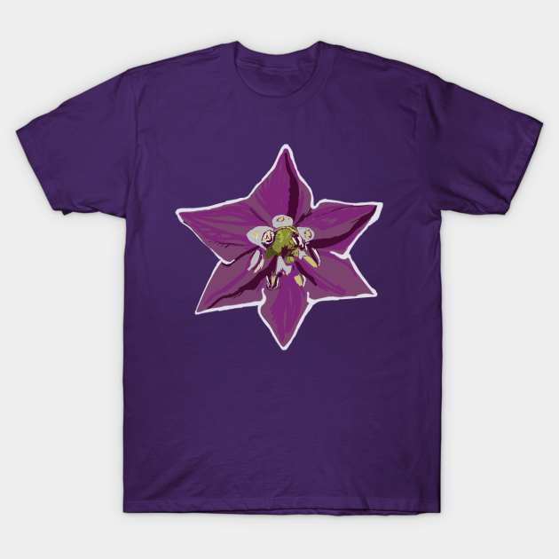 Purple Chili Pepper Blossom - Blossom - T-Shirt