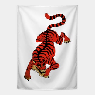 Tattoo Tiger Tapestry