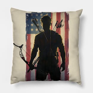 USA Flag Archery Pillow