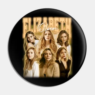 RETRO VINTAGE ELIZABETH OLSEN BOOTLEG STYLE Pin